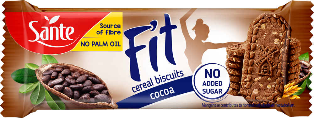 p 1 sante 3971 bolachas de cereais e cacau sem acucar 50g fitness, nutrition