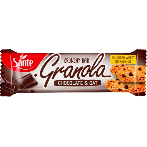 p1sante5347 24x barra de granola com sabor a chocolate amp aveia 40g fitness, nutrition