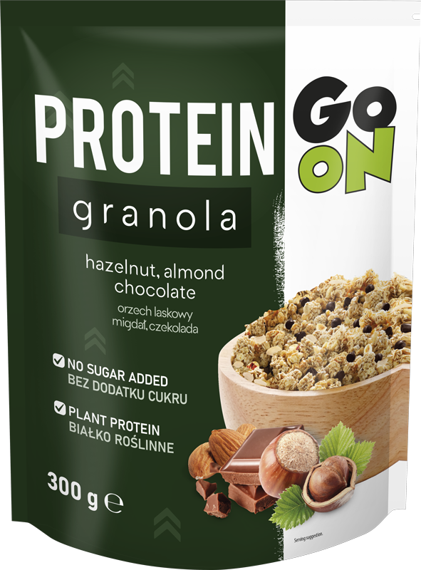 8x Go On Protein Granola Com Frutos Secos e Chocolate 300gr WARRI...