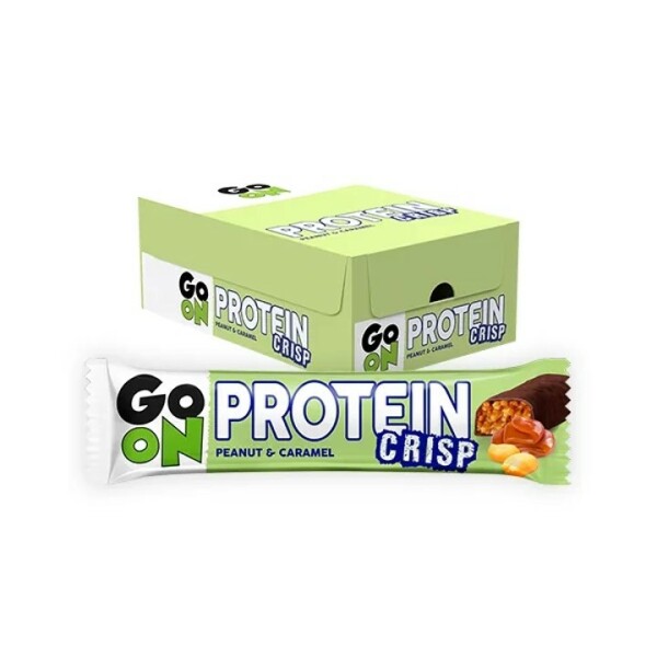 p1sante3146 24x go on protein crisp bar peanut caramel 50g fitness, nutrition