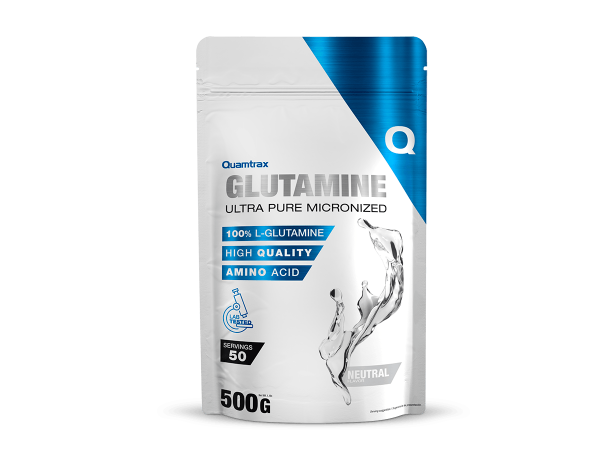 qtx0411 glutamina neutral 500g quamtrax fitness, nutrition