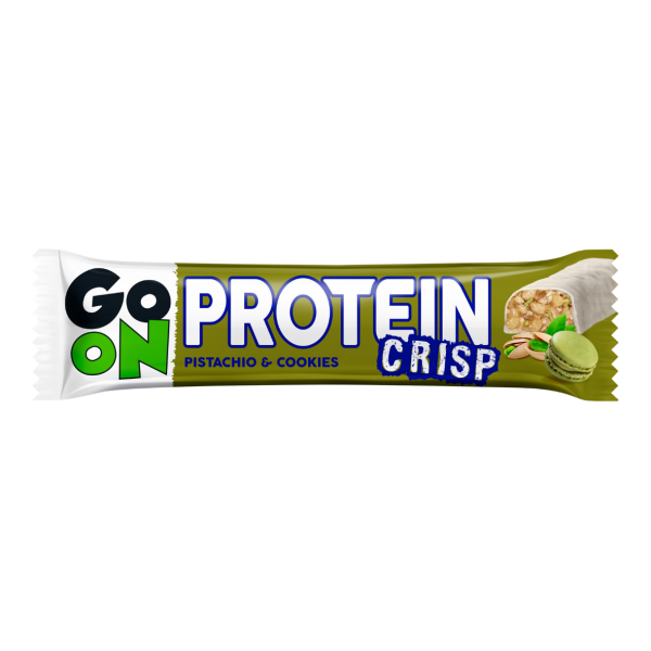 san2425453601070 24x go on protein crisp bar pistachoampcookies 50g fitness, nutrition