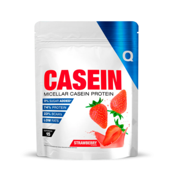 qtx0344 caseina morango 500 gr  quamtrax fitness, nutrition