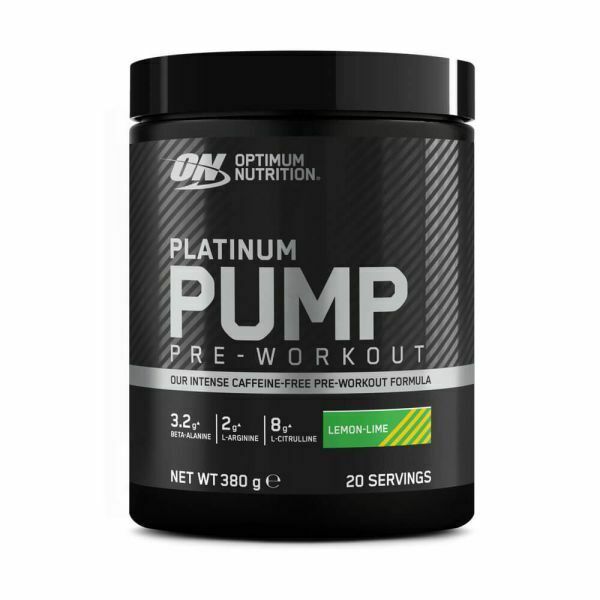 opt194 platinum pump pre workout 380gr lemon lime fitness, nutrition